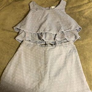 2 pc casual skirt set